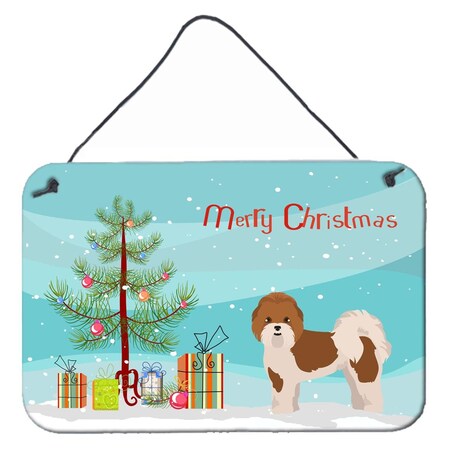 Carolines Treasures Mal-Shi Christmas Tree Wall or Door Hanging Prints CK3853DS812